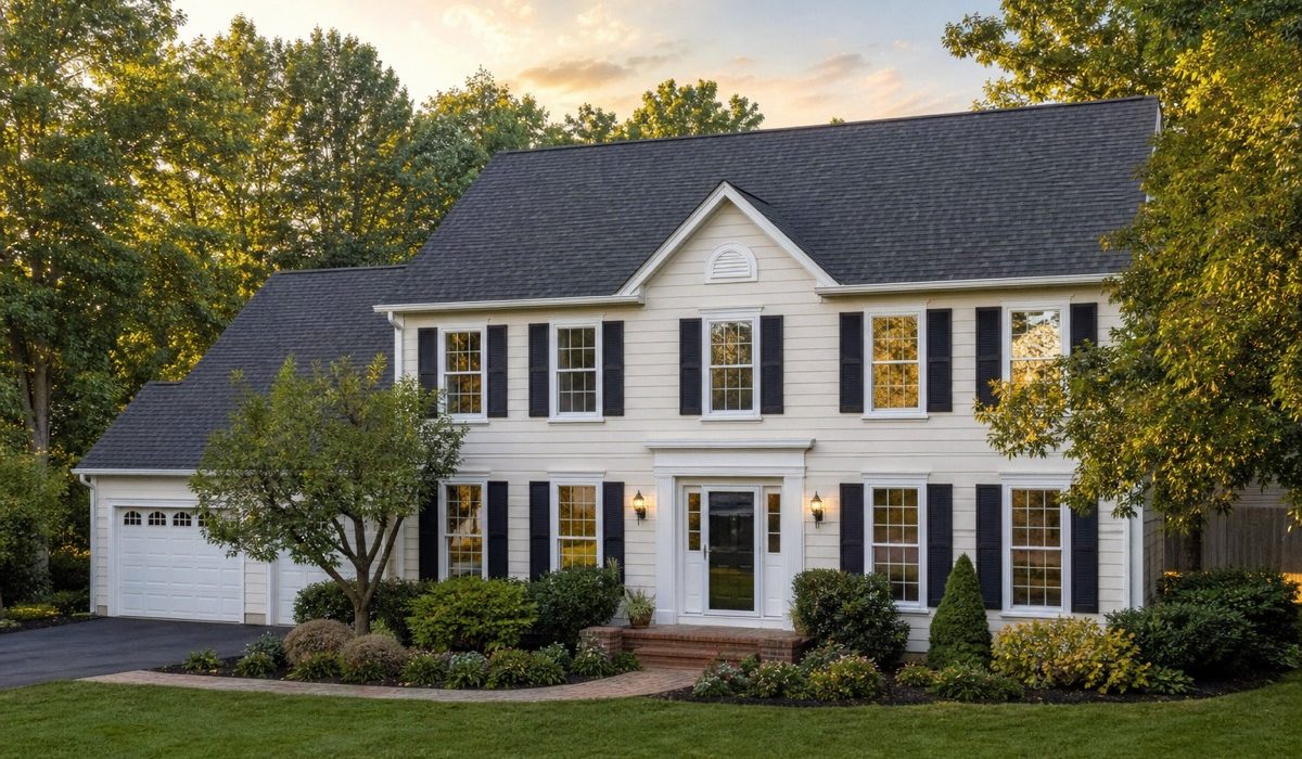 Northern Virginia home showing how long architectural shingles last when properly installed