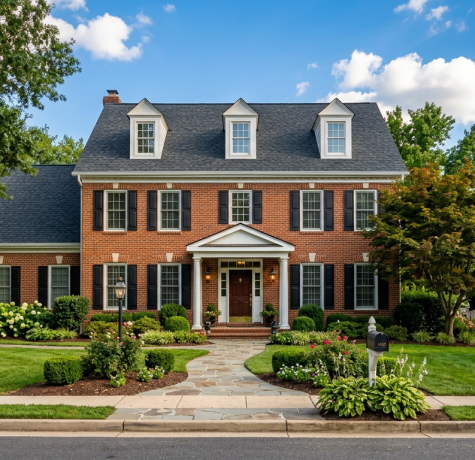 roofing company Alexandria VA residential home with new roof