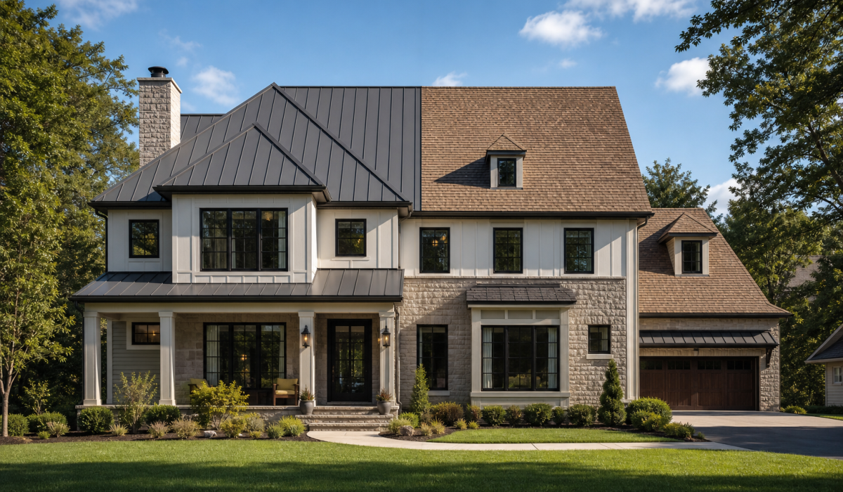 Metal roof vs shingles comparison on a Northern Virginia home