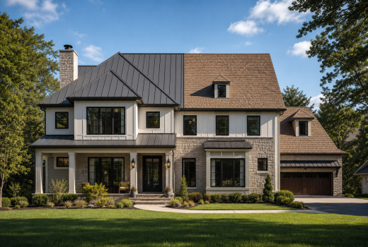 Metal roof vs shingles comparison on a Northern Virginia home