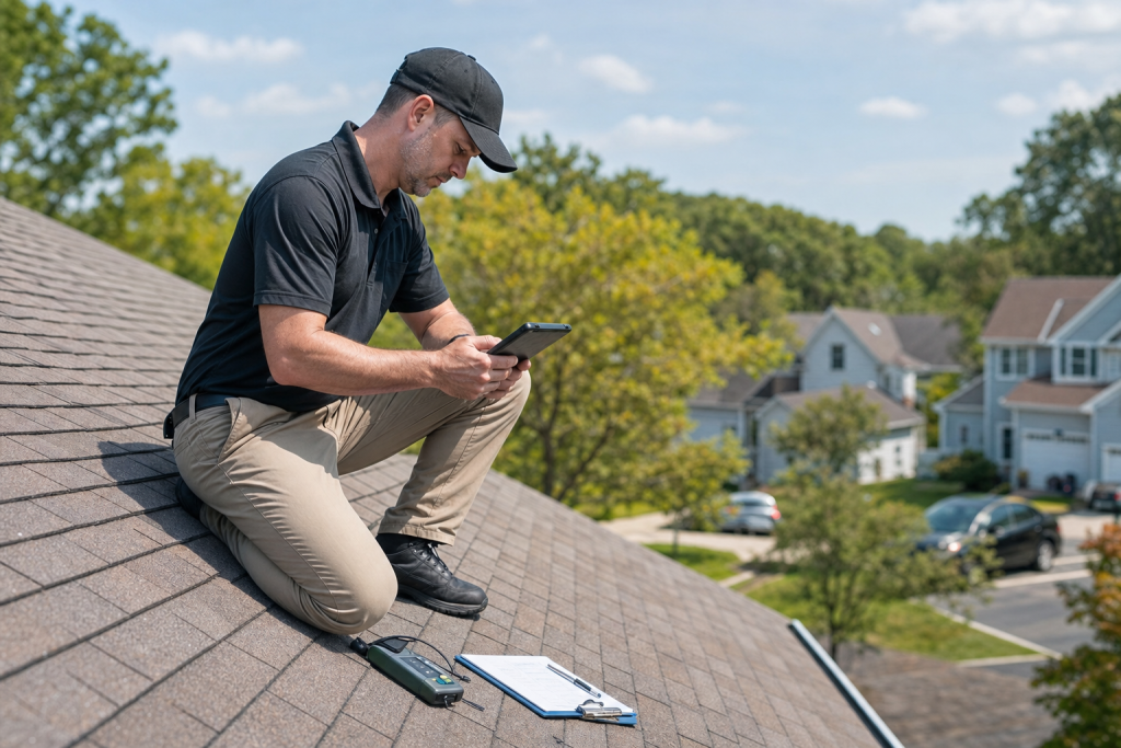 Roof inspection to decide roof repair vs replacement