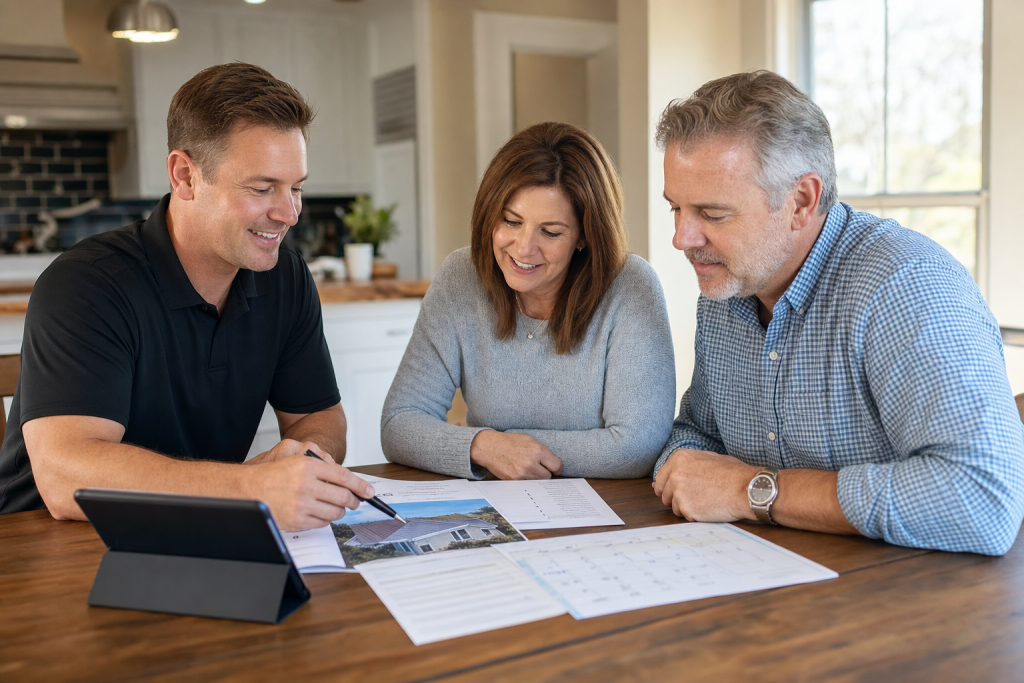 Scheduling the best time to replace a roof with a contractor