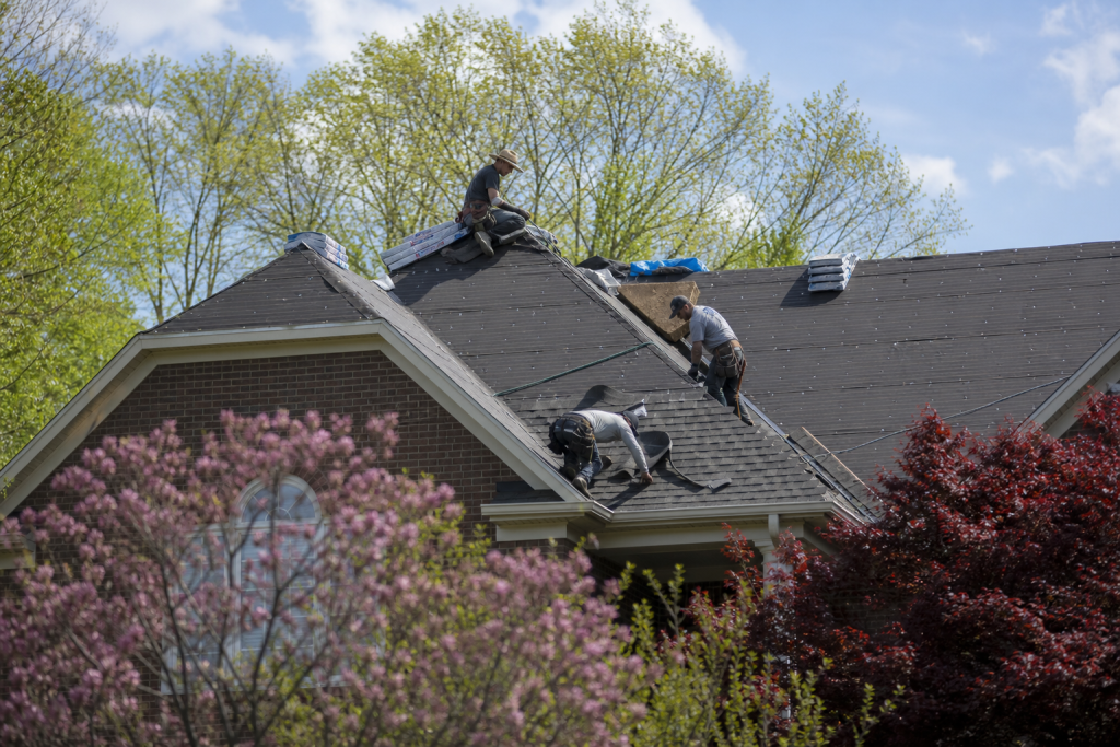 Spring roof replacement on a Virginia home